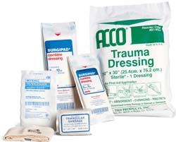 Trauma Dressing, Multi, 10 Inches X 30 Inches - Latex, Supported